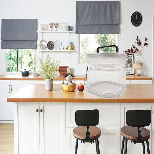 Alista Home Βάζο Γενικής Χρήσης με Αεροστεγές Καπάκι Πλαστικό Λευκό 1400ml