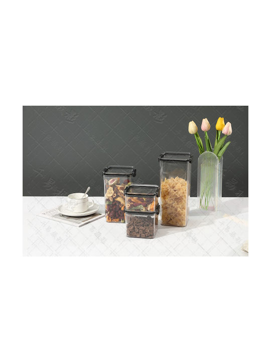 Alista Home Vază Cereale Cu Capac Plastic Transparent 1800ml 1 Bucată
