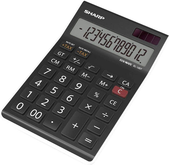 Sharp Calculator Accounting Pocket 12 Digits in Black Color 1pcs