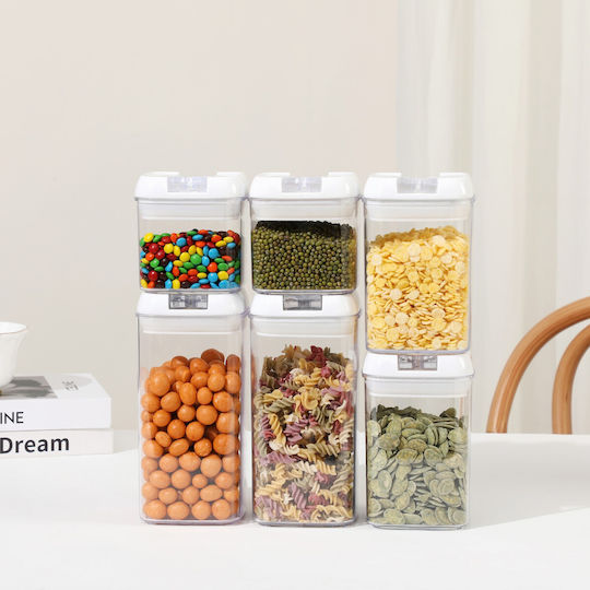 Alista Home Set 6 Bucăți Vaze Cereale / Pentru Paste Cu Capac Plastic Alb 500ml 6 Bucăți Alista Home Set 6 Bucăți Vaze Cereale / Pentru Paste Cu Capac Plastic Alb 500ml 6 Bucăți