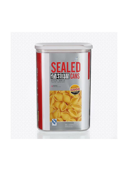Alista Home Caseta Cereale Cu Capac Plastic Alb 2000ml 1 Bucată