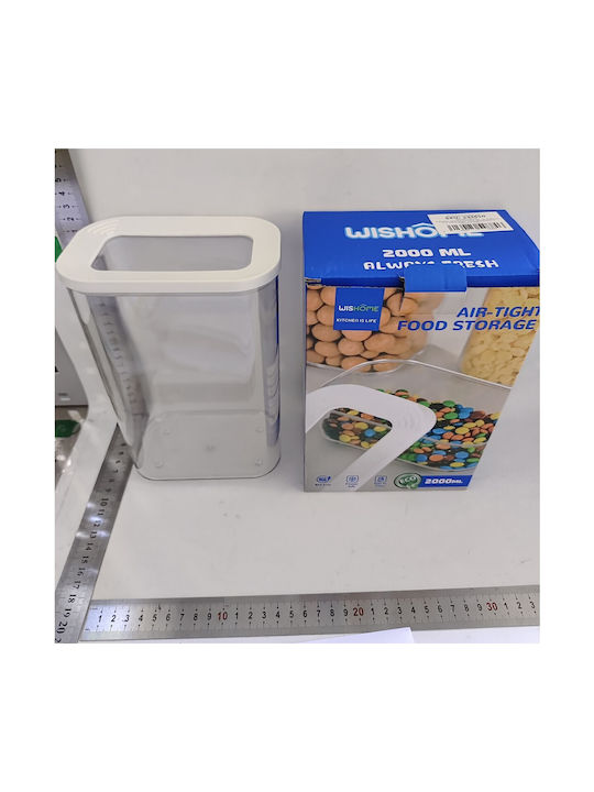 Alista Home Caseta Cereale Cu Capac Plastic Alb 2000ml 1 Bucată