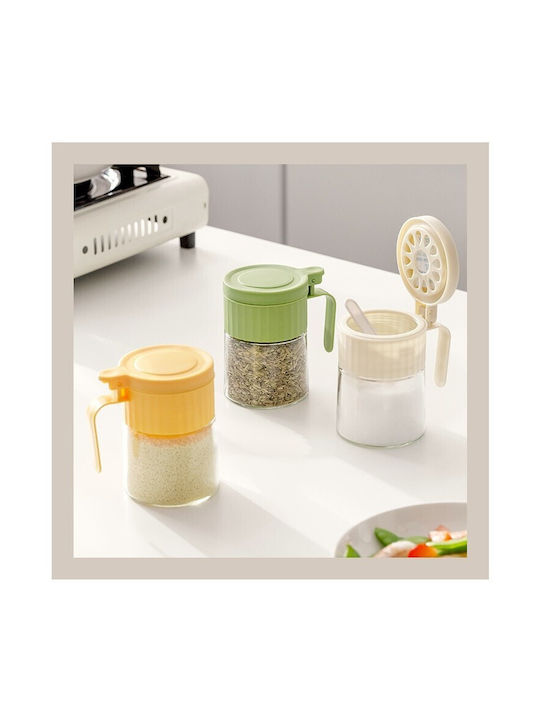 Alista Home Vază pentru Zahăr cu Capac din Sticlă Verde 180ml