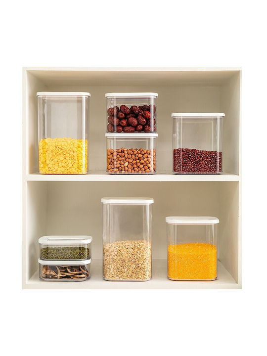 Alista Home Caseta Cereale Cu Capac Plastic Alb 1000ml 1 Bucată