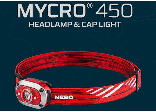 Nebo Lanternă De Tip Cască LED Cu Luminozitate Maximă 450 Lumen Mycro