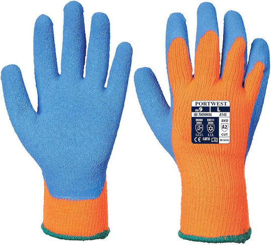 Portwest Portwest Work Gloves Cold-Resistant Orange Latex