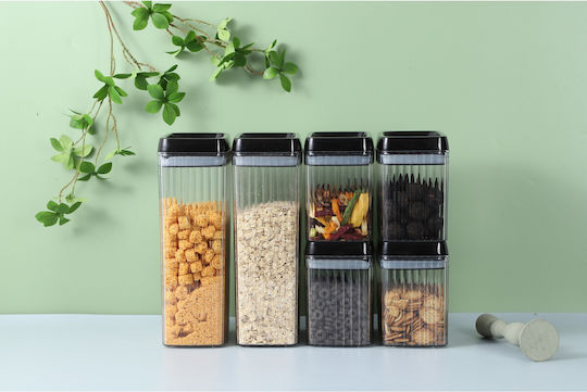 Alista Home Getreideglas mit Deckel Kunststoff Transparent 3300ml 1Stück