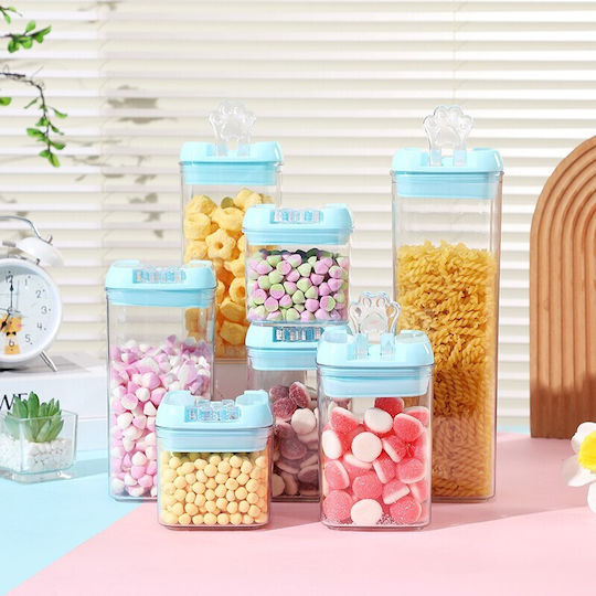 Alista Home Κουτί Δημητριακών με Καπάκι Πλαστικό Μπλε 1200ml