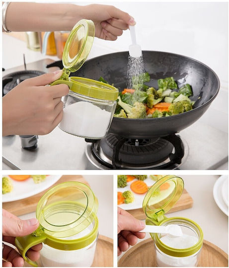 Alista Home Glass Sugar Jar with Lid Transparent 180ml
