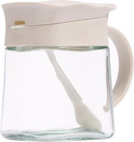 Alista Home Βάζο για Ζάχαρη με Καπάκι Γυάλινο Λευκό 180ml
