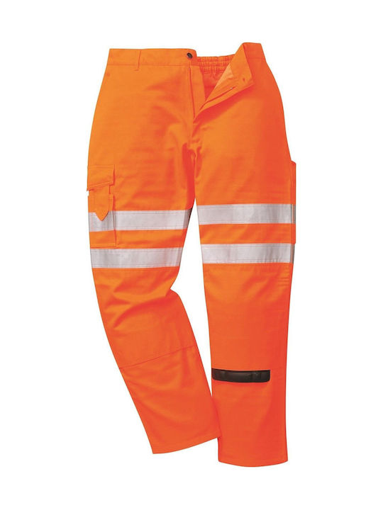 Portwest Pantaloni De Lucru Reflectorizanți Portocalii
