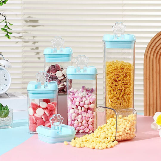 Alista Home Κουτί Δημητριακών με Καπάκι Πλαστικό Μπλε 1900ml
