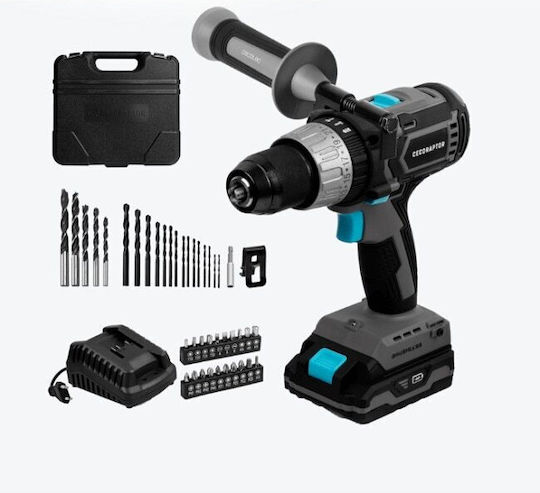 Cecotec CecoRaptor Perfect Impact Drill 2020 Ultra Percussive Drill Driver Battery Brushless 20V 1x2Ah