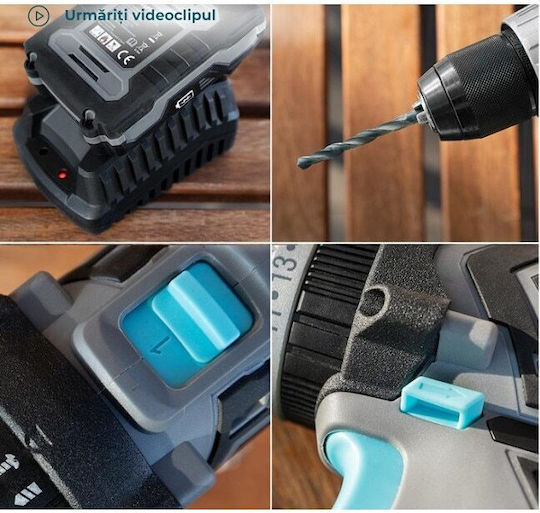 Cecotec CecoRaptor Perfect Impact Drill 2020 Ultra Percussive Drill Driver Battery Brushless 20V 1x2Ah