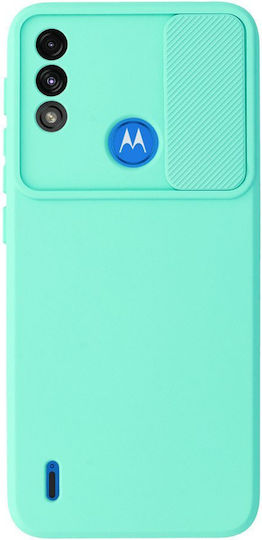 Umschlag Rückseite Silikon Grün (Motorola Moto E7 Leistung, Motorola Moto E7i Leistung)