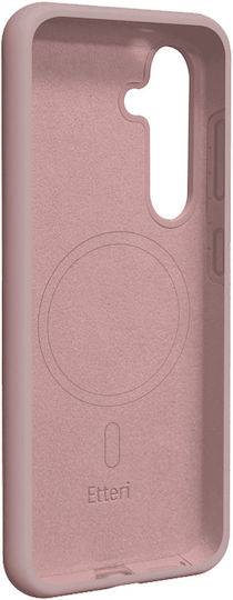 Etteri Mag Book Silicone / Tempered Glass Pink (Galaxy S26 Ultra)