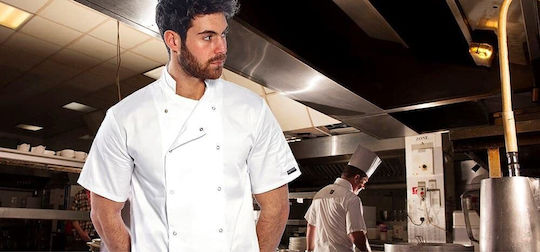 Portwest Chef Jacket Male Black With Long Sleeve