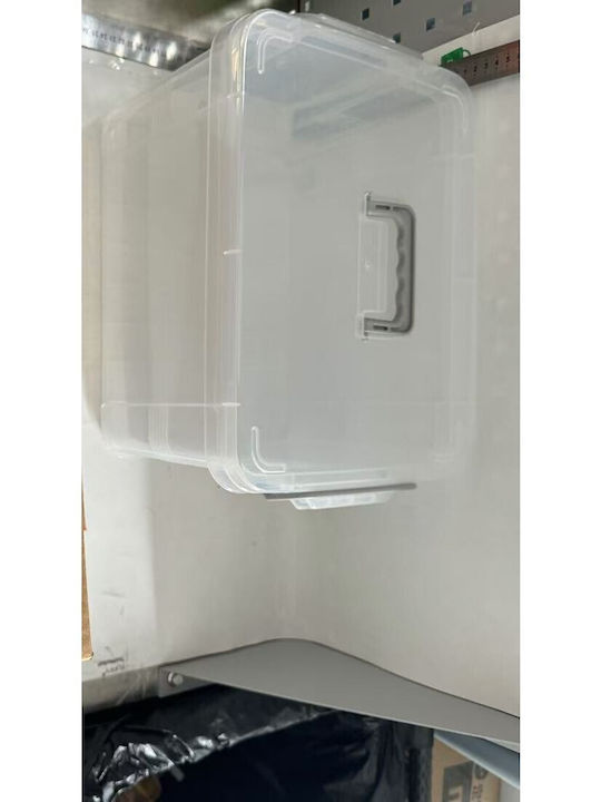 Alista Home Cutie De Depozitare Din Plastic Cu Roți Și Capac Transparent 31.5x23x19cm