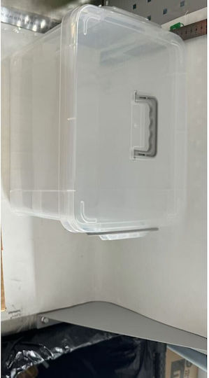 Alista Home Plastic Storage Box with Wheels and Transparent Lid 31.5x23x19cm