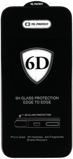 Tel Protect Пълно лепило Закалено стъкло за цялото лице Черен (Motorola Edge 60 Pro)