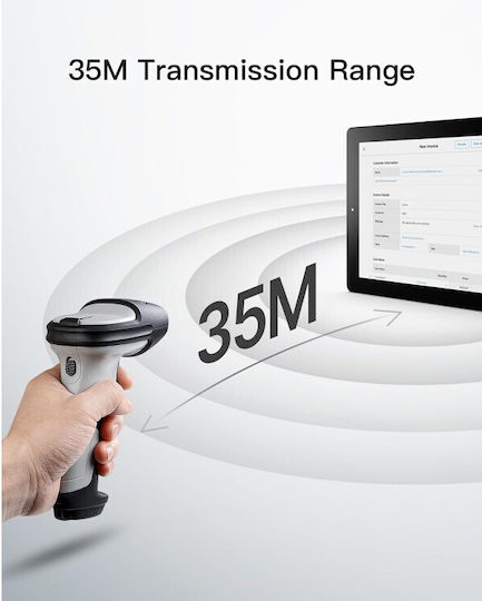 Inateck Bcst Scanner Χειρός Ασύρματο με Δυνατότητα Ανάγνωσης 1D Barcodes