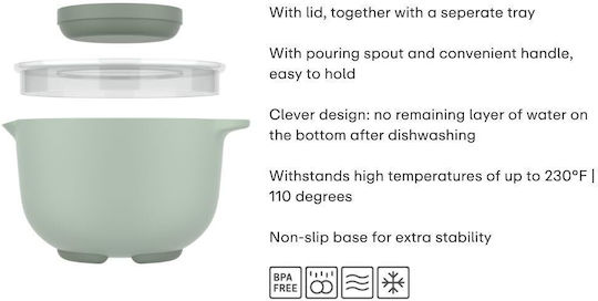 Mepal Stainless Steel Mixing Bowl Capacity 3lt