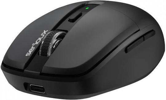 Serioux AirFlow Kabelloses & Verkabeltes Bluetooth Mäuse Schwarz