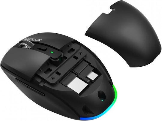 Serioux AirFlow Kabelloses & Verkabeltes Bluetooth Mäuse Schwarz