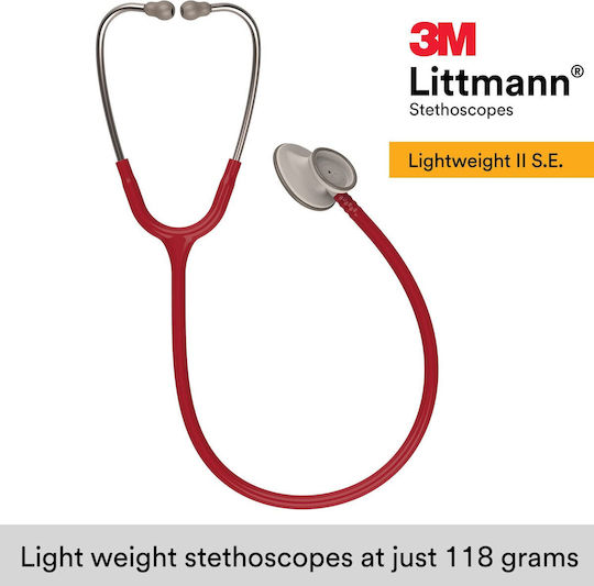 Στηθοσκόπιο Littmann 3m Lightweight Ii Se 2451 Burgundy