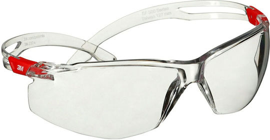 3M SecureFit 500 Safety Glasses for Protection with Transparent Lenses 1pcs