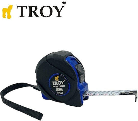 Troy Banda de măsurat cu resetare automată 16mm x 3m