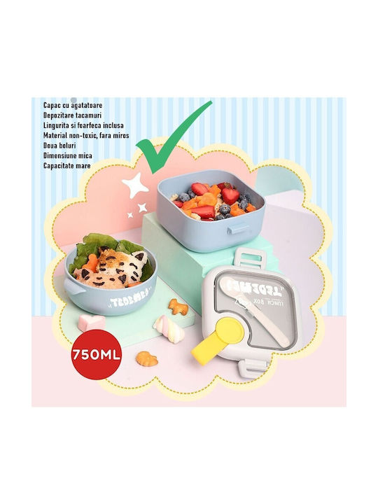 Alista Home Cutie De Prânz Din Plastic Albastră 750ml