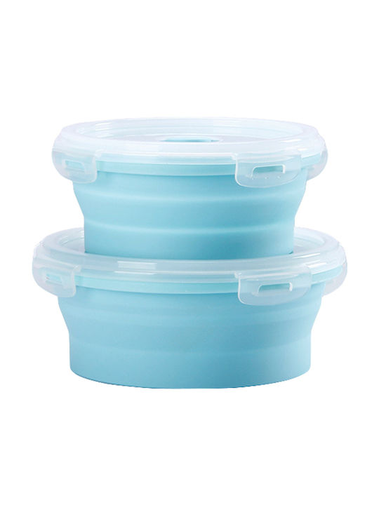Alista Home Set Cutii De Prânz Din Silicon Albastre 2 Bucăți