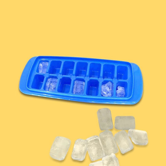 Alista Home Formă Pentru Cuburi de Gheață Plastică cu Capac Albastră 125158
