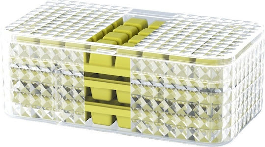 Alista Home Păgothiki Cub Plastică cu Capac Verde 125000 3 Bucăți