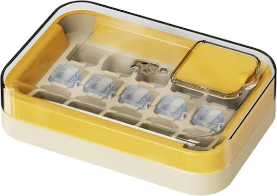 Alista Home Păghetoare Cub Plastică cu Capac Galbenă 136503