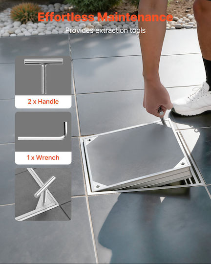 Vevor Φρεάτιο Αλουμινίου 40x40cm JGJKJQRSJGJKM6ZMG001V0
