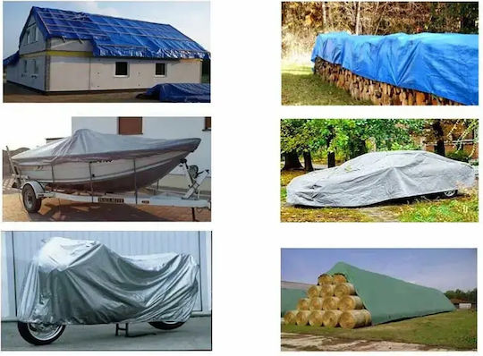 Bradas Waterproof Tarpaulin 120gr/m² 2x3m. Light Type Silver
