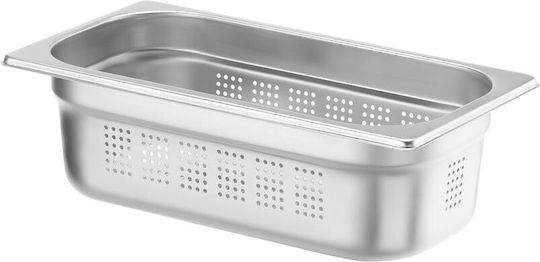 Hendi Durchlöchert Gastronorm-Behälter Edelstahl GN1/3 mit Tiefe 100mm