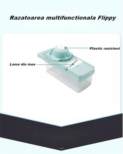Alista Home Răzătoare Pentru Fructe Și Legume Din Oțel Inoxidabil Cu Container 32.2x11.3cm