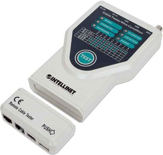Intellinet 5-in-1 Cable Tester Tester Καλωδίων Δικτύου RJ45 / RJ11 / BNC / USB