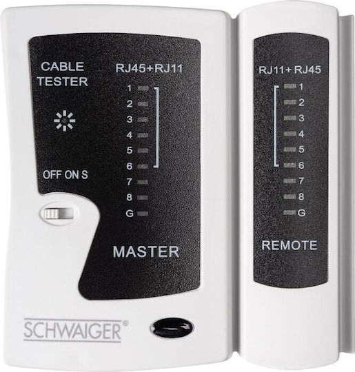 Schwaiger Network Cable Tester RJ45 / RJ11