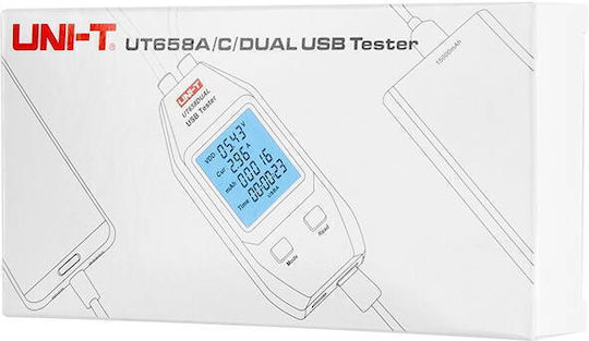 Tele UT658Dual Tester Καλωδίων Ρεύματος USB Ψηφιακό