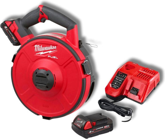 Milwaukee M18 FPFT-202 30m NC Κιτ Ηλεκτρική Ατσαλίνα Μπαταρίας Λιθίου 18V 2x2Ah