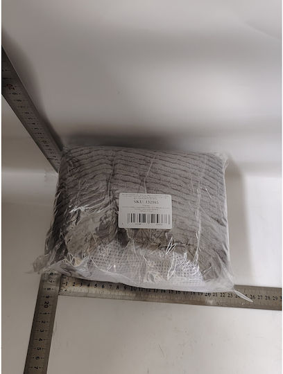 Săculeț Pentru Spălarea Pantofilor Alista Home Mașină De Spălat Fibre Moi În Interior Fermoar Curățare 360 Grade 39x19 Cm Gri Deschis