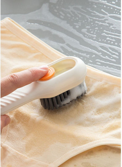 Perie Curățare Pantofi Recipient Detergent Alista Home Perie Multifuncțională Pantofi Spălare Peri Moi Nedăunători 17,3 X 4,5 X 6 Cm Culoare Albă