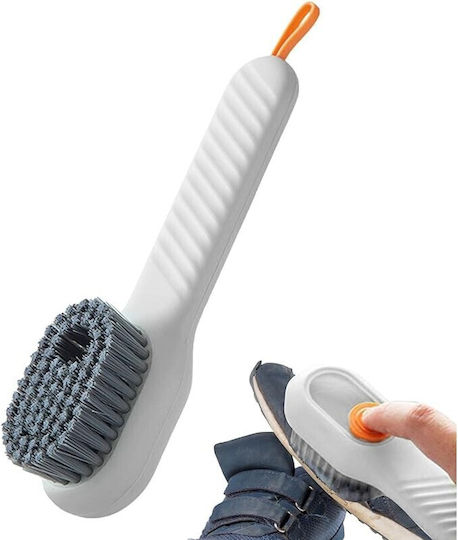 Perie Curățare Pantofi Recipient Detergent Alista Home Perie Multifuncțională Pantofi Spălare Peri Moi Nedăunători 17,3 X 4,5 X 6 Cm Culoare Albă