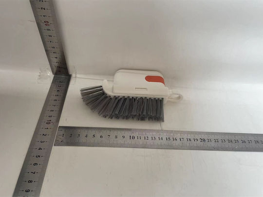 Perie De Curățare Multifuncțională 3 În 1 Alista Home Pentru Bucătărie Vase Geamuri Cap Detasabil 9x15x2,5 Cm Portocaliu