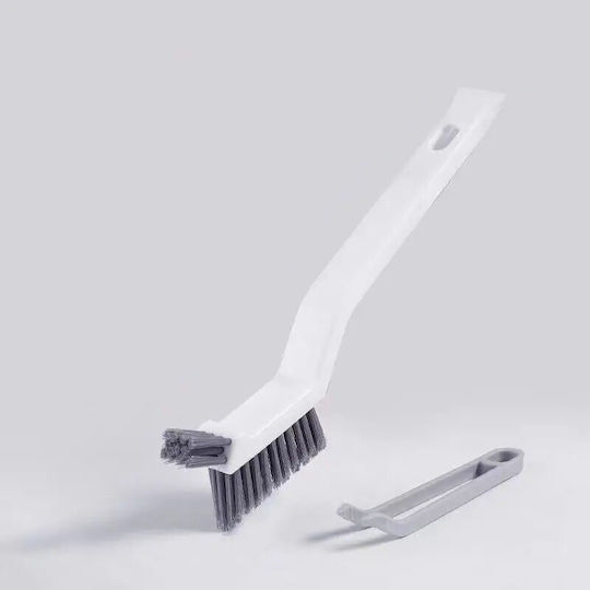 Perie Curățare Rosturi Pardoseală 3în1 Alista Home Lungime Mâner 28 Cm Perii Realizate Din PP Oțel Plastic Clește Îndepărtare Păr Inclus Alb