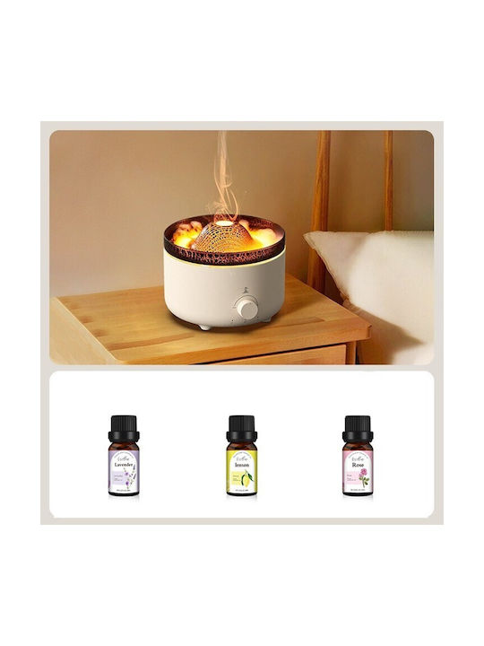Alista Home Dispozitiv Difuzor de Aromaterapie Ultrasonic cu Temporizator Alb cu Led 560ml 124013